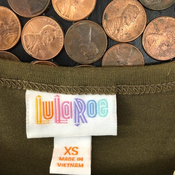 LuLaRoe Carly Olive Dress - Picture 3 of 5